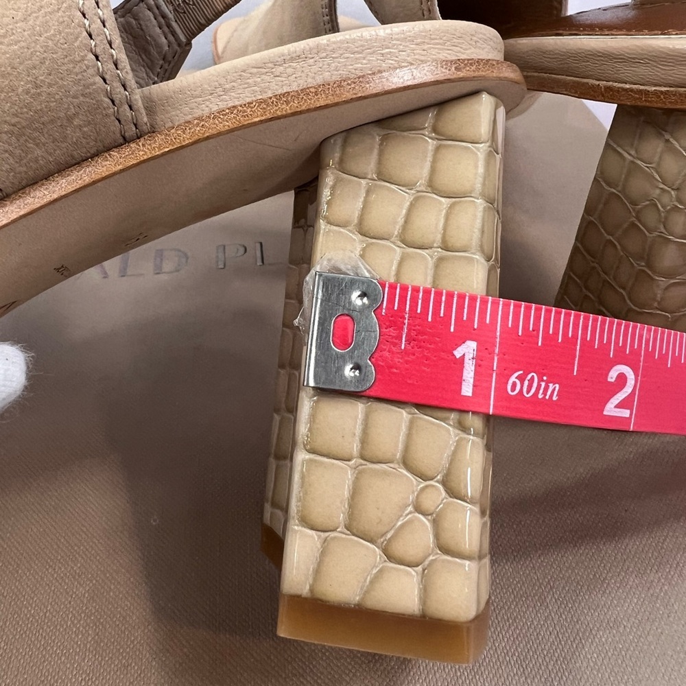 DONALD PLINER💯LADIES SAND COLOR OPEN TOE HALF BOOT. SIZE 10 MEDIUM - Picture 11 of 16